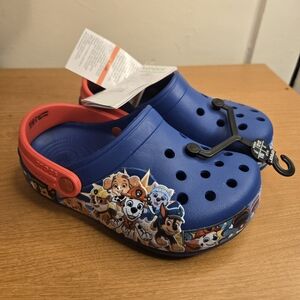 CROCS Kids Blue and Red Character Slippers